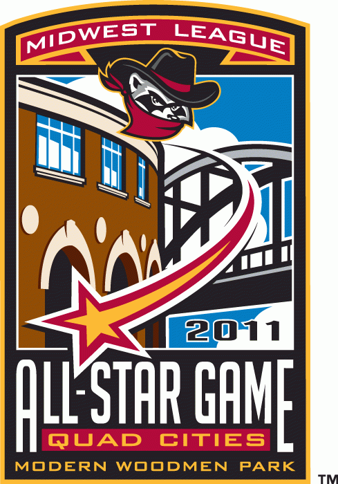 Midwest League All-Star Game 2011 primary logo iron on heat transfer